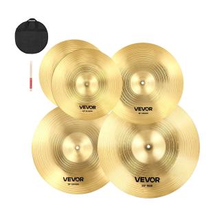 VEVOR 4-Piece Cymbal Set for Drummers