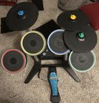 Rock Band 3 Drum Pro Cymbals Expansion Kit With Peddle No Dongle 96911 RB3