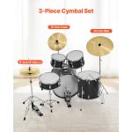 3-Piece Drum Cymbal Set - 14, 16, 20 Inches