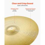 Cymbal Pack 6 Pieces Cymbal Set 10 14 16 18 20 Inches Cymbals for Drum