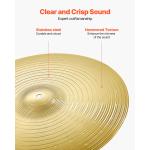 Cymbal Pack 4 Pieces Cymbals Drum Set 14 16 18 20 Inches Cymbals for Drum
