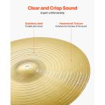 3-Piece Drum Cymbal Set - 14, 16, 20 Inches