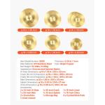Cymbal Pack 6 Pieces Cymbal Set 10 14 16 18 20 Inches Cymbals for Drum