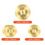 3-Piece Drum Cymbal Set - 14, 16, 20 Inches
