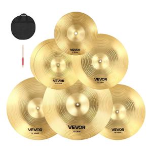 VEVOR 6-Piece Cymbal Set for Drummers
