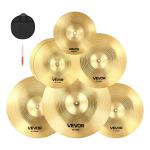 VEVOR Cymbal Pack 6 Pieces Cymbal Set 10 14 16 18 20 Inches Cymbals for Drum
