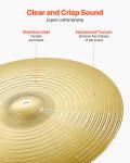 VEVOR Cymbal Pack 6 Pieces Cymbal Set 10 14 16 18 20 Inches Cymbals for Drum
