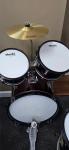 Mendini by Cecilio Kids Drum Set 5 Piece - Full 16in Youth Drumset with Bass