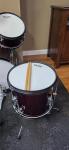Mendini by Cecilio Kids Drum Set 5 Piece - Full 16in Youth Drumset with Bass