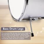 Kid Drum Sets-5-Piece for Beginners,14 inch Bass Drum Full Size Complete Junior