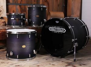 Noble & Cooley CD Maple 9x13_15x15_16x18_18x24 Blackwash/Purple BlackBurst Drums
