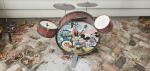Vintage Disney Mickey Mouse Club Rocktet Drum Set Noble & Cooley 1970s USA Made