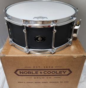 USED Noble & Cooley Alloy Classic 6x14" Snare Black Powder Coat AuthorizedDealer