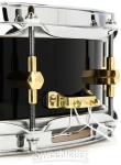 Noble & Cooley Solid Shell Maple Snare Drum - 3.875 x 14-inch - Black with Brass