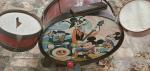 Vintage Disney Mickey Mouse Club Rocktet Drum Set Noble & Cooley 1970s USA Made