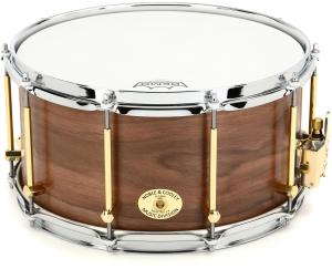 Noble & Cooley Solid Shell Walnut Snare Drum - 7 x 14-inch - Natural Satin with