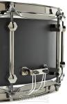 Noble & Cooley Alloy Classic Aluminum Snare Drum - 6 inches x 14 inches, Black