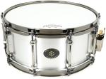 Noble & Cooley Alloy Classic Aluminum Snare Drum - 6 x 14-inch - Raw with Black