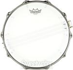 Noble & Cooley Alloy Classic Aluminum Snare Drum - 6 x 14-inch - Raw with Black