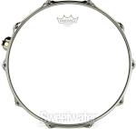 Noble & Cooley Alloy Classic Aluminum Snare Drum - 6 x 14-inch - Raw with Black