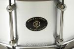 Noble & Cooley Alloy Classic Aluminum Snare Drum - 6 x 14-inch - Raw with Black