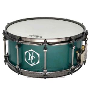 Noble & Cooley Alloy Classic Painted Snare Drum 14x6 Flat Emerald Green w/Black