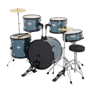 5-Piece Complete Full Size Pro Adult Drum Set Kit with Cymbals Stool Drum Pedal