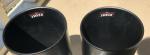 2 Tama High Pitch Octobans With Top Half Of Stand 11 And 12 Inch Tall 6in