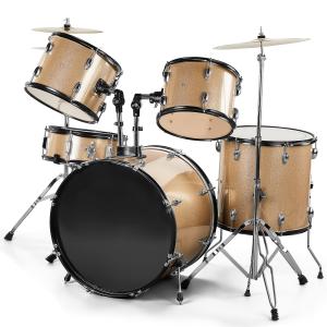 5-Piece Full Size Champagne Drum Set
