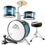 EASTROCK 3-Piece Beginner Drum Set with Throne