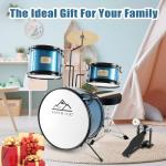 EASTROCK 3-Piece Beginner Drum Set with Throne