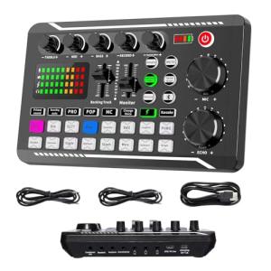 SINWE Live Sound Card & DJ Mixer for Podcasting