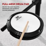 Electric Drum Set with Mesh Pads and MIDI