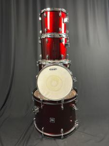PDP EZ Series Red 5-Piece Drum Set with Cymbals