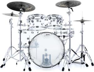 DW Design Series Clear Acrylic 4-Piece Shell Pack