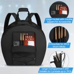 Aleemin 22" Padded Cymbal Backpack with Pockets