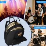 Aleemin 22" Padded Cymbal Backpack with Pockets