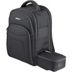 Ergonomic Black Backpack with Removable Accessory Case