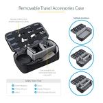 Ergonomic Black Backpack with Removable Accessory Case