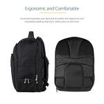 Ergonomic Black Backpack with Removable Accessory Case