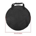 SunniMix Black Cymbal Bag for Up to 22" Cymbals
