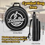 ZiZuuBar 22" Padded Cymbal Bag with Straps