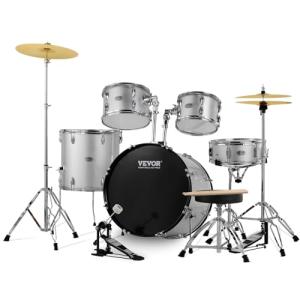 VEVOR 5-Piece Adult Drum Set with Throne