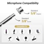 TONOR Adjustable Suspension Boom Scissor Mic Stand with Pop Filter