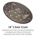 Zildjian S Dark Cymbal Pack - 4 Pieces
