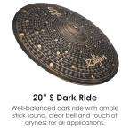 Zildjian S Dark Cymbal Pack - 4 Pieces