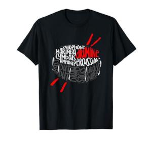 Marching Band Word Cloud Drumline Art T-Shirt