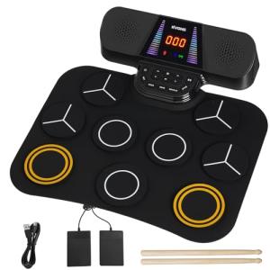 RVONE Kids Electronic Drum Set with 9 Pads