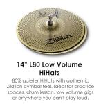 Zildjian L80 LV468 Drum Box Set - 14", 16", 18