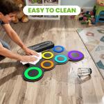 VerkTop Portable Electric Drum Set for Kids